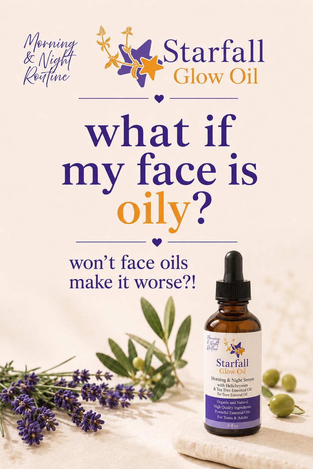 Acne-Prone Face Oil | Glow Serum for Teens,  Adults | Helichrysum & Tea Tree Essential Oils