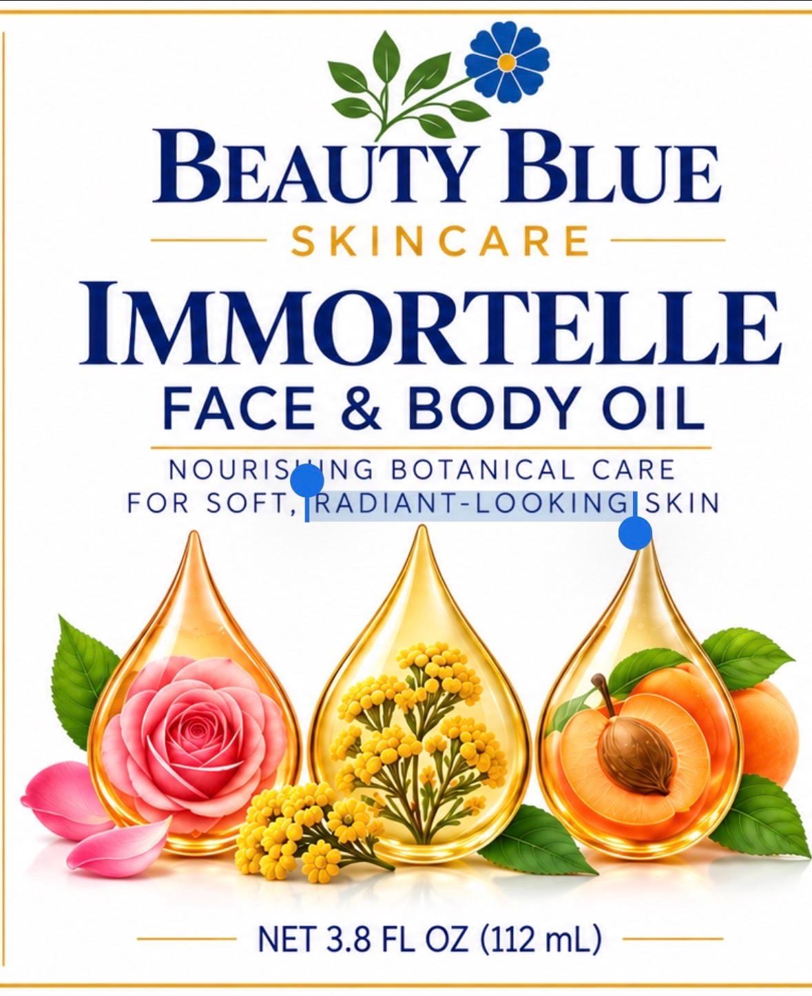 Face & Body Oil for Radiant Skin | Apricot, Castor, Rose, Helichrysum | Botanical Moisturizer